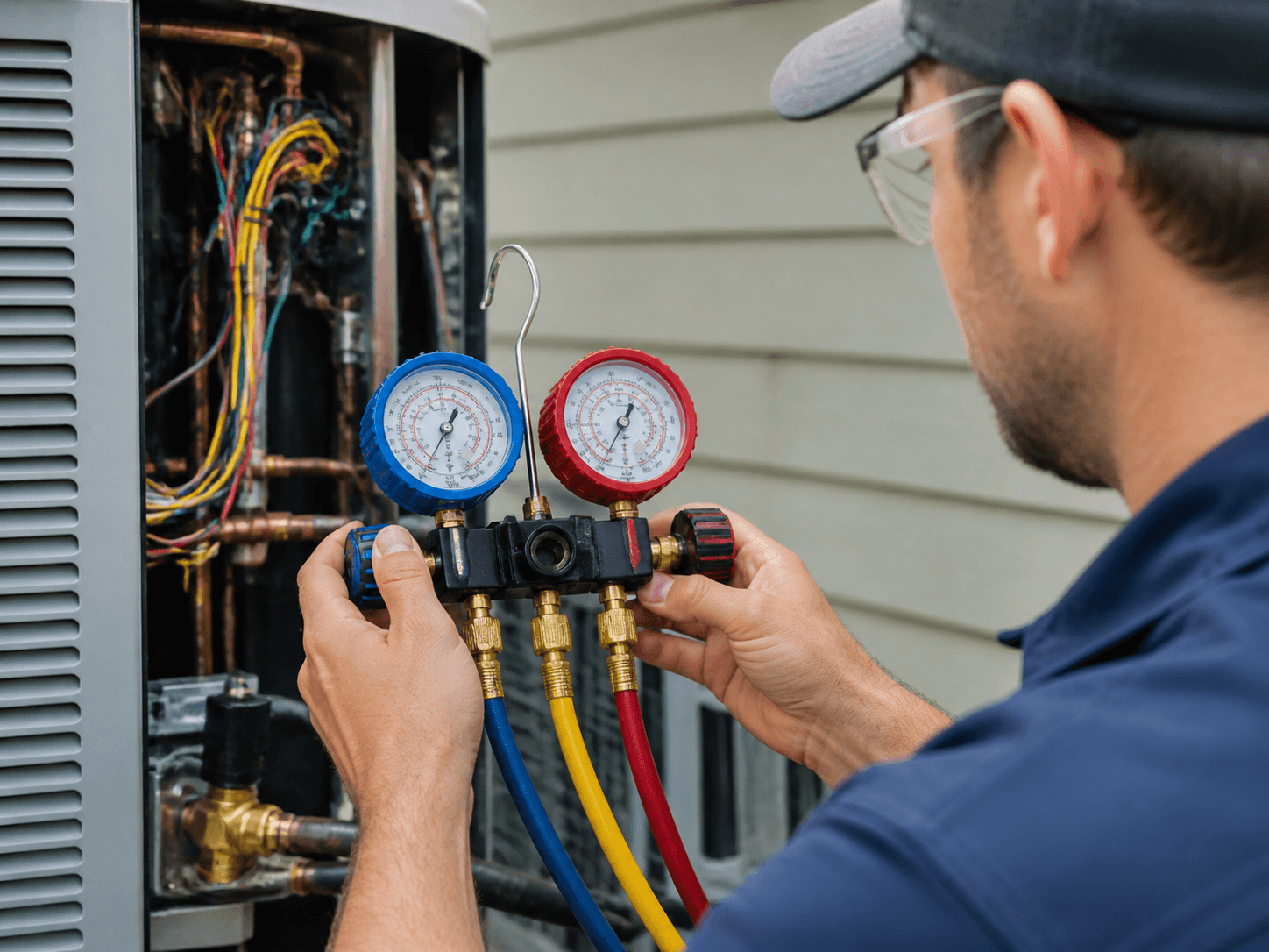 Technician reading system gauges — tuned, measured performance.