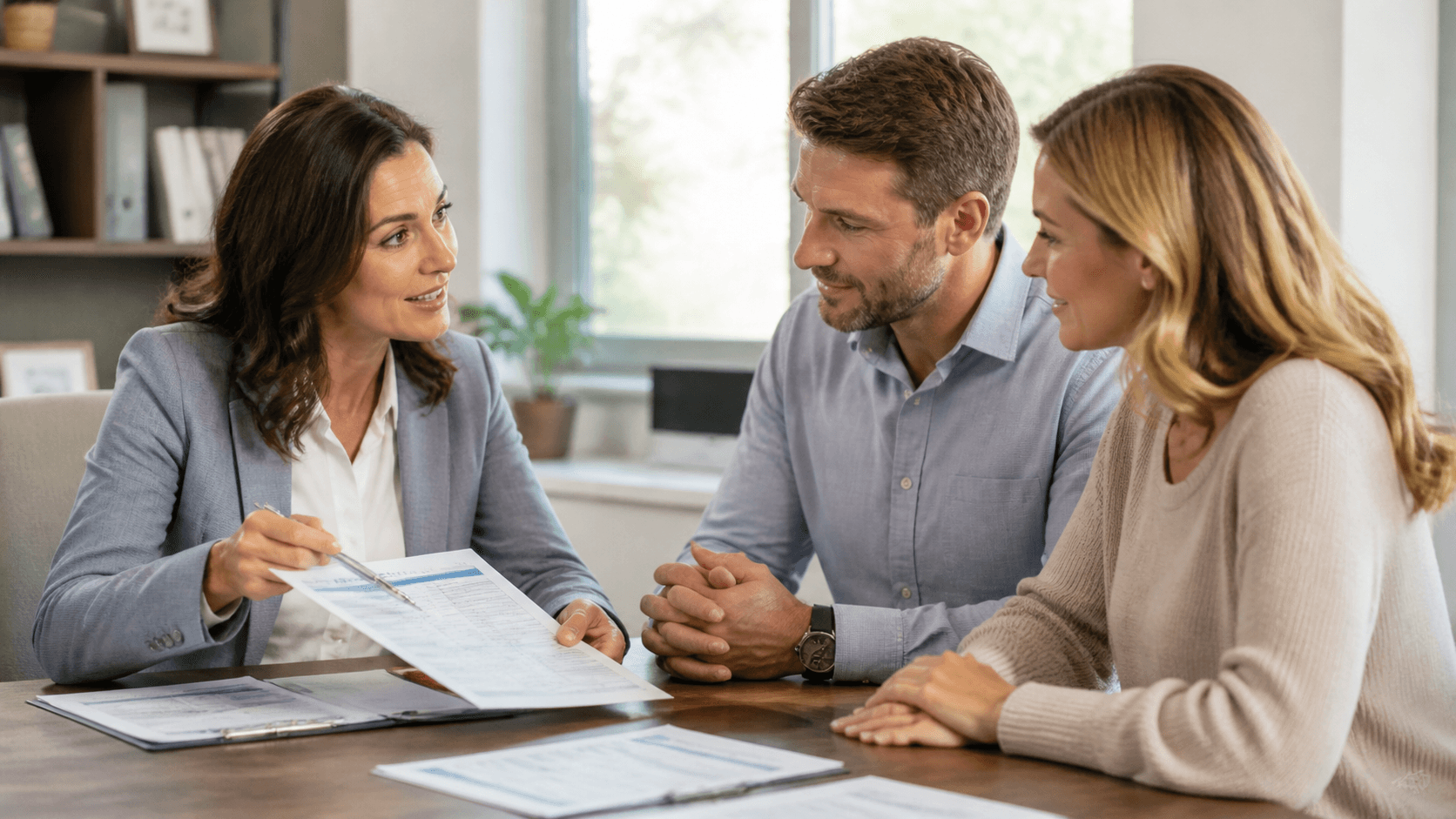 Advisor handling client correspondence.