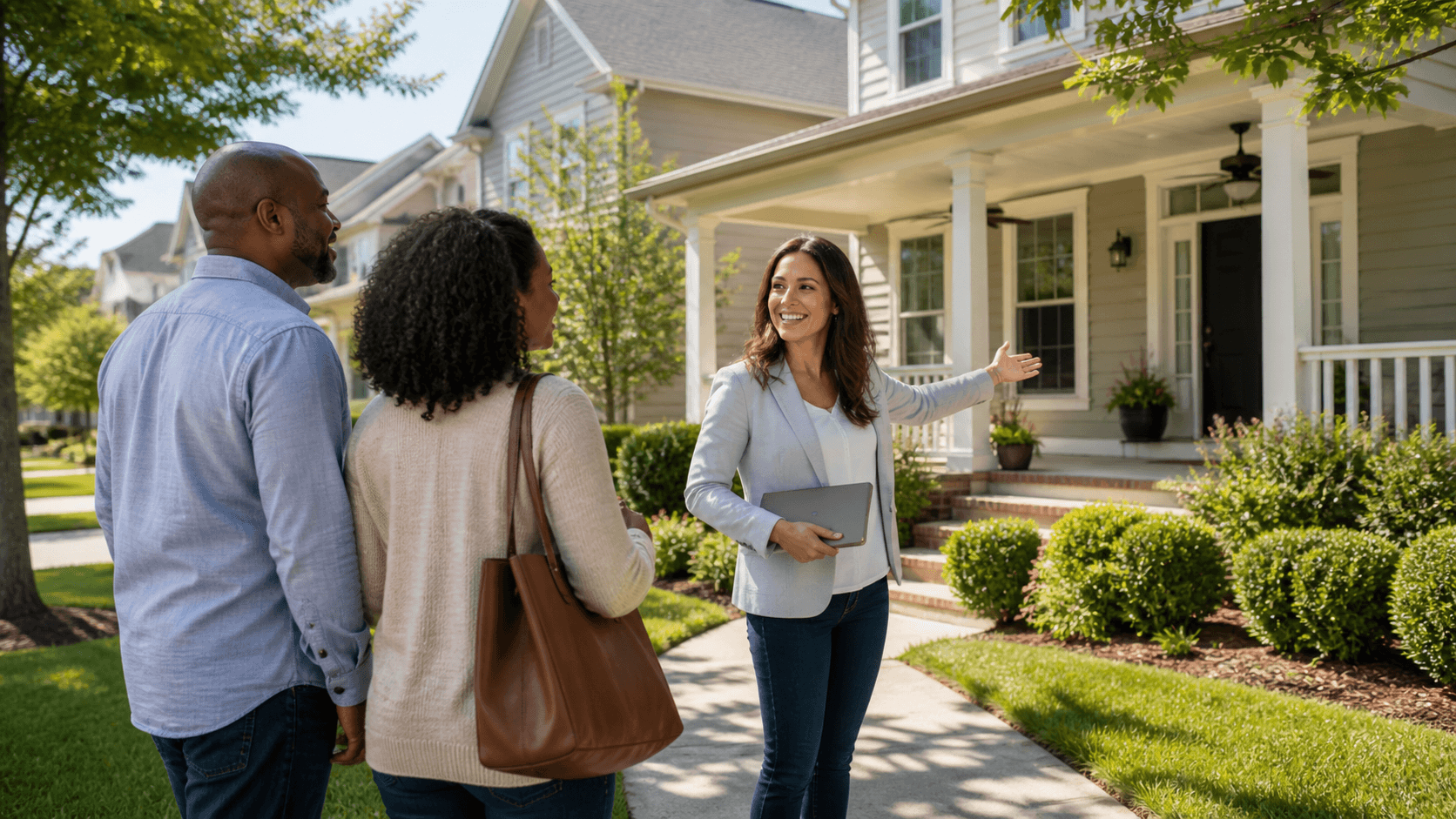 Agent following up with prospective buyers.